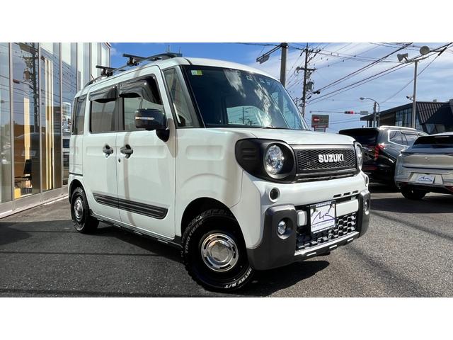 スペーシアギア ハイブリッドＸＺ　純正ナビＴＶ・３６０°全周囲カメラ・両側パワースライド・アルパイン前後ドラレコ付きデジタルインナーミラー・コイルリフトアップ・社外アルミ＆マフラー＆グリル＆シートカバー・ベットキット・ウッドコンビハン（4枚目）