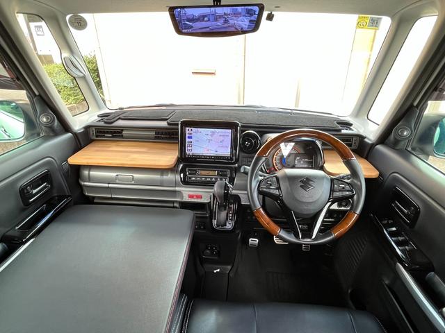 スペーシアギア ハイブリッドＸＺ　純正ナビＴＶ・３６０°全周囲カメラ・両側パワースライド・アルパイン前後ドラレコ付きデジタルインナーミラー・コイルリフトアップ・社外アルミ＆マフラー＆グリル＆シートカバー・ベットキット・ウッドコンビハン（13枚目）