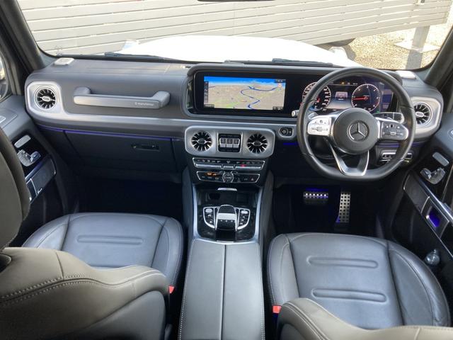 Ｇクラス Ｇ４００ｄ　ＡＭＧライン　２年保証　ワンオーナー　ＡＭＧライン　マヌファクチャープログラム　ボディ同色スペアタイヤリング　ラグジュアリーＰ　アダプティブダンピング　レーダーセーフティ　ブルメスター　シートベンチレーション（7枚目）