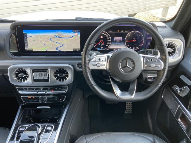 Ｇクラス Ｇ４００ｄ　ＡＭＧライン　２年保証　ワンオーナー　ＡＭＧライン　マヌファクチャープログラム　ボディ同色スペアタイヤリング　ラグジュアリーＰ　アダプティブダンピング　レーダーセーフティ　ブルメスター　シートベンチレーション（8枚目）