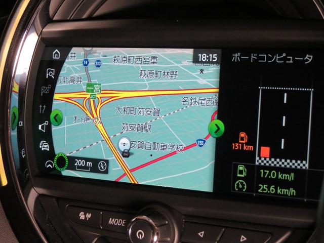 ＭＩＮＩ クーパーＤ　ディーゼル車　ワンオーナー　禁煙車　純正ナビ　リヤビューカメラ　パーキングアシスト　障害物センサー　オートライト　　ボンネットストライプ　フロントフォグランプ　純正アルミホイール（37枚目）