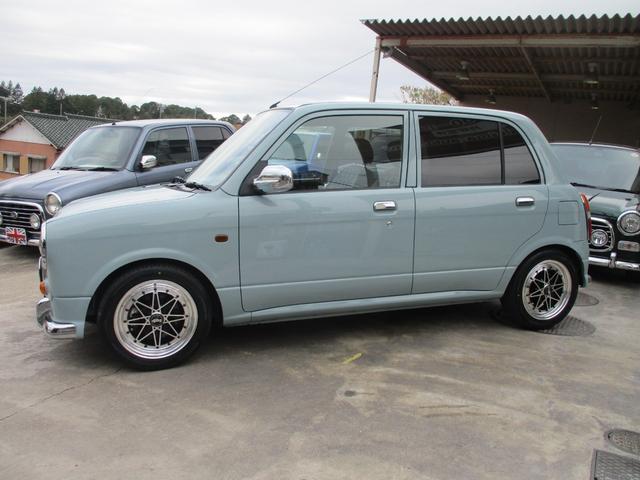 ミラジーノ ミニライトスペシャルターボ 5速MT 最終型新品D-SPORTマフラー ローダウン 新品WORK Equip03 走行制限無6ヶ月保証 クラッチ・ラジエータ&ホース&ファンモーター・Tベルト&Wポンプ・オルタネータ・マウント交換(9枚目)