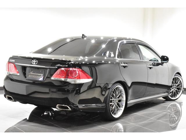クラウン アスリート　後期モデル／黒革エアーシート／新品フルタップ車高調／新品２０インチタイヤホイール／新品エアロ／新品ＬＥＤフォグ／ＨＤＤマルチ／フルセグ／Ｂｌｕｅｔｏｏｔｈ／バックカメラ／ビルトインＥＴＣ／スマートキー（45枚目）