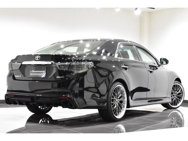 マークＸ ２５０Ｇ　後期モデル／ＲＤＳ仕様／新品ブラックレザーシート／新品２０インチタイヤホイール／新品エアロ／新品３眼ＬＥＤヘッド／新品ＬＥＤテール／前後流れるウインカー／ナビＴＶ／Ｂｌｕｅｔｏｏｔｈ／Ｂカメラ／ＥＴＣ（3枚目）