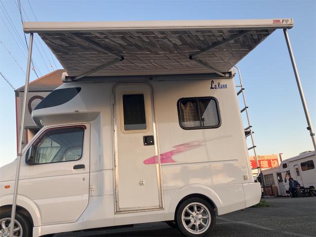 キャリイトラック 　キャンピングカー　ＡＴ　バックカメラ　タープ　ソラーパネル　梯子　ナビ　ＡＭ／ＦＭ　ＡＵＸ　パワーステアリング　エアコン（36枚目）