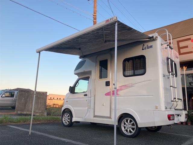 キャリイトラック 　キャンピングカー　ＡＴ　バックカメラ　タープ　ソラーパネル　梯子　ナビ　ＡＭ／ＦＭ　ＡＵＸ　パワーステアリング　エアコン（45枚目）