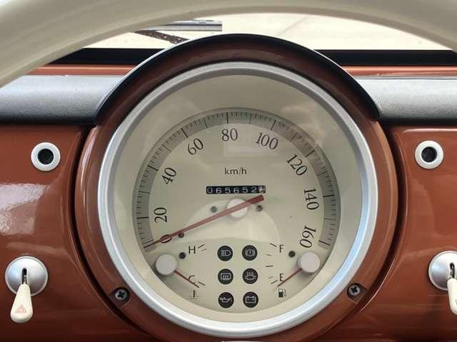 パオ キャンバストップ　純正オーディオ　ＥＴＣ　　５速ミッション車　ホロ張り替済み　車検整備付　走行６５０００Ｋｍ　ガソリン車　ルーフレール　レトロパネル　オレンジ（9枚目）