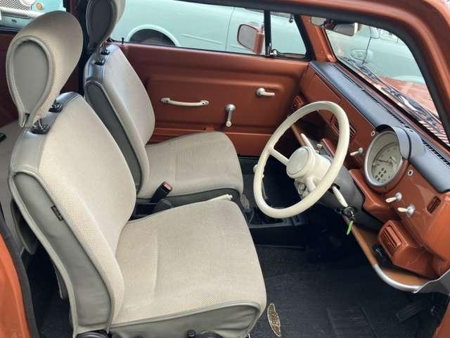 パオ キャンバストップ　純正オーディオ　ＥＴＣ　　５速ミッション車　ホロ張り替済み　車検整備付　走行６５０００Ｋｍ　ガソリン車　ルーフレール　レトロパネル　オレンジ（10枚目）