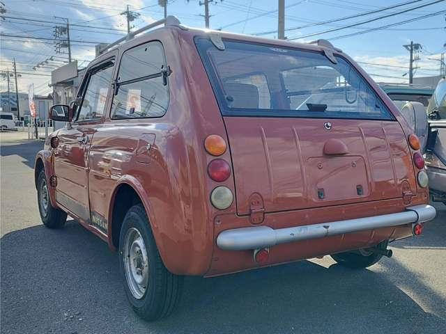 パオ キャンバストップ　純正オーディオ　ＥＴＣ　　５速ミッション車　ホロ張り替済み　車検整備付　走行６５０００Ｋｍ　ガソリン車　ルーフレール　レトロパネル　オレンジ（14枚目）