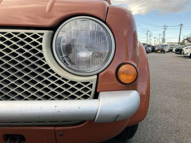 パオ キャンバストップ　純正オーディオ　ＥＴＣ　　５速ミッション車　ホロ張り替済み　車検整備付　走行６５０００Ｋｍ　ガソリン車　ルーフレール　レトロパネル　オレンジ（18枚目）