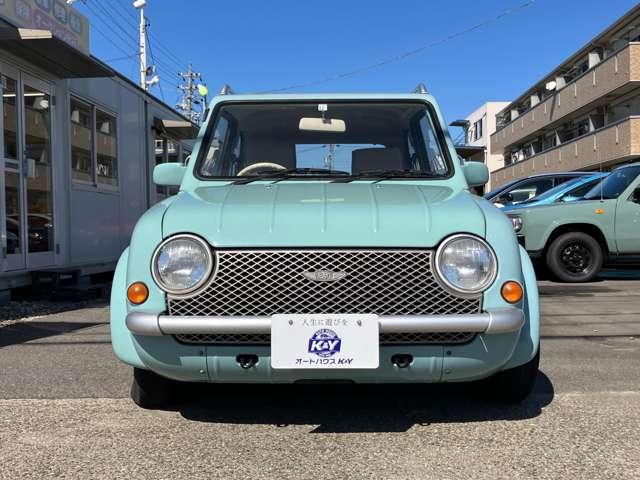 パオ 　ノーマルルーフ　純正色　車検整備付　走行８８０００Ｋｍ　ライトブルー　オートマ　ガソリン車　ルーフレール　レトロコンポ　タイミングベルト交換済（3枚目）