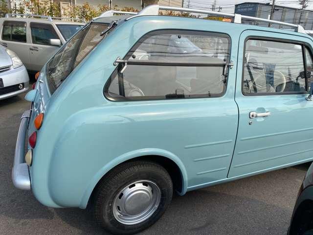 パオ 　ノーマルルーフ　純正色　車検整備付　走行８８０００Ｋｍ　ライトブルー　オートマ　ガソリン車　ルーフレール　レトロコンポ　タイミングベルト交換済（6枚目）