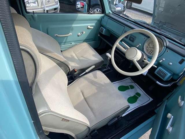 パオ 　ノーマルルーフ　純正色　車検整備付　走行８８０００Ｋｍ　ライトブルー　オートマ　ガソリン車　ルーフレール　レトロコンポ　タイミングベルト交換済（10枚目）
