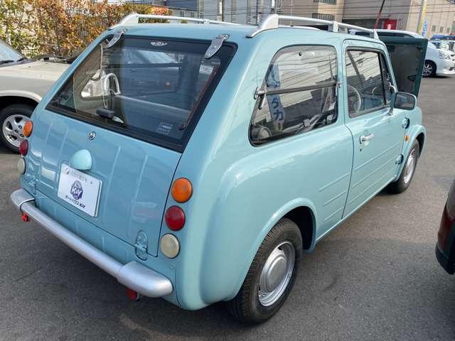 パオ 　ノーマルルーフ　純正色　車検整備付　走行８８０００Ｋｍ　ライトブルー　オートマ　ガソリン車　ルーフレール　レトロコンポ　タイミングベルト交換済（16枚目）