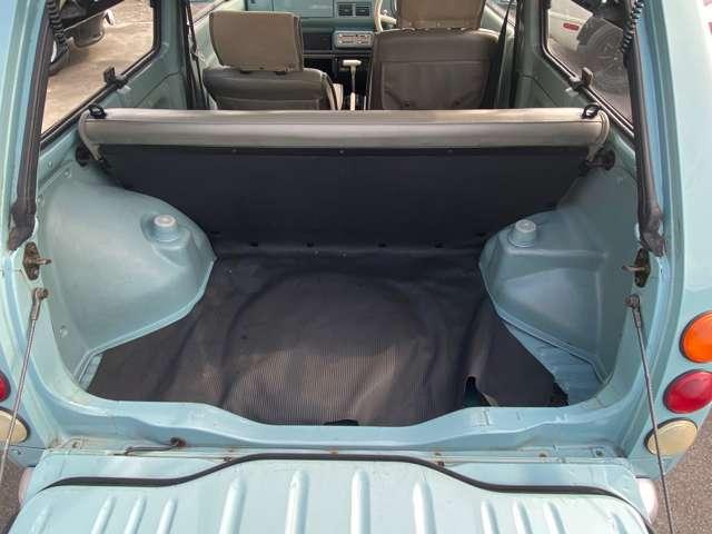 パオ 　ノーマルルーフ　純正色　車検整備付　走行８８０００Ｋｍ　ライトブルー　オートマ　ガソリン車　ルーフレール　レトロコンポ　タイミングベルト交換済（18枚目）