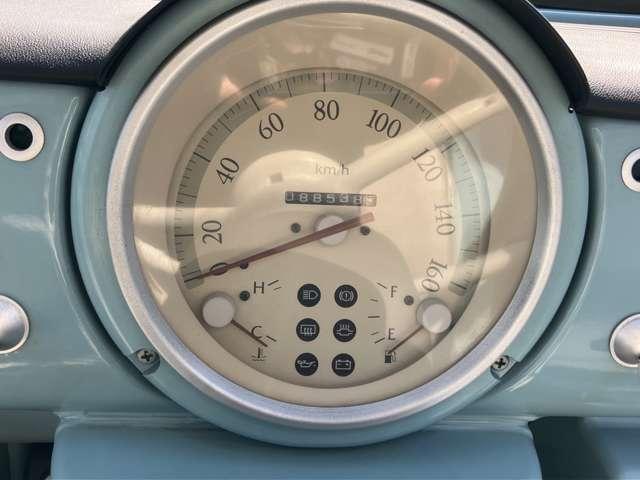 パオ 　ノーマルルーフ　純正色　車検整備付　走行８８０００Ｋｍ　ライトブルー　オートマ　ガソリン車　ルーフレール　レトロコンポ　タイミングベルト交換済（37枚目）