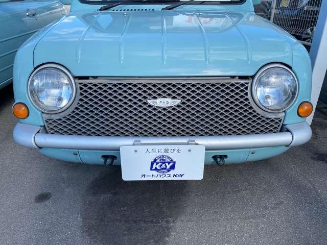 パオ キャンバストップ　社外オーディオ　車検整備付　走行９６０００Ｋｍ　オートマ　ライトブルー　ガソリン車　レトロパネル　整備付　キャンバストップ（26枚目）