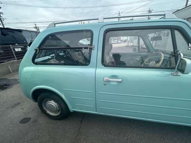 パオ 　純正ラジオ　走行９３０００Ｋｍ　車検整備付　ブルー　ルーフレール　オートマ　修復無　レトロパネル　ガソリン車　整備付（7枚目）