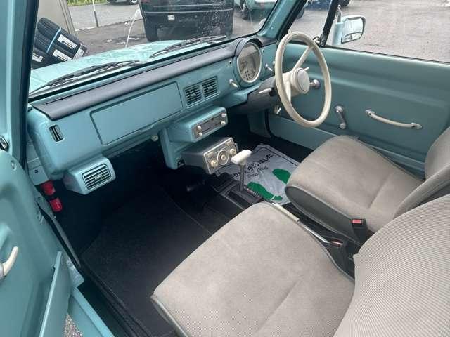 パオ 　純正ラジオ　走行９３０００Ｋｍ　車検整備付　ブルー　ルーフレール　オートマ　修復無　レトロパネル　ガソリン車　整備付（9枚目）