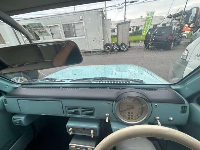 パオ 　純正ラジオ　走行９３０００Ｋｍ　車検整備付　ブルー　ルーフレール　オートマ　修復無　レトロパネル　ガソリン車　整備付（15枚目）