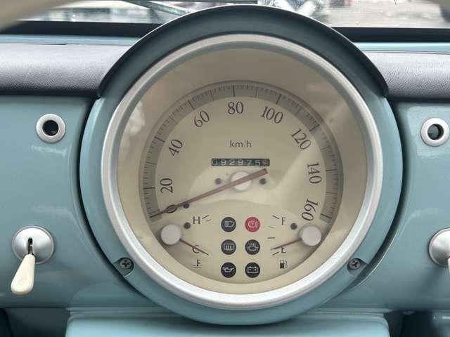 パオ 　純正ラジオ　走行９３０００Ｋｍ　車検整備付　ブルー　ルーフレール　オートマ　修復無　レトロパネル　ガソリン車　整備付（16枚目）