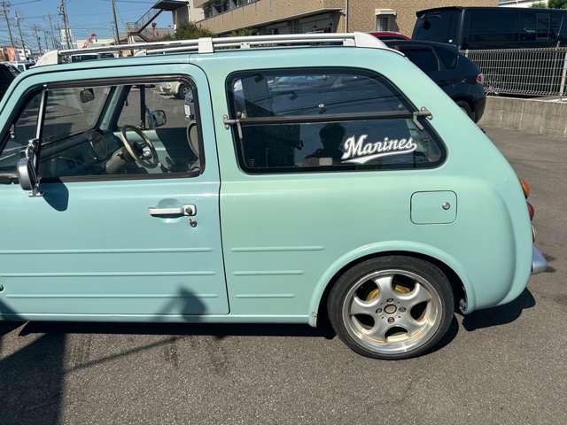パオ 　ブレーキオーバーホール　車検整備付　走行１５５０００Ｋｍ　オートマ　ルーフレール　レトロパネル　ブルー　ガソリン車（8枚目）
