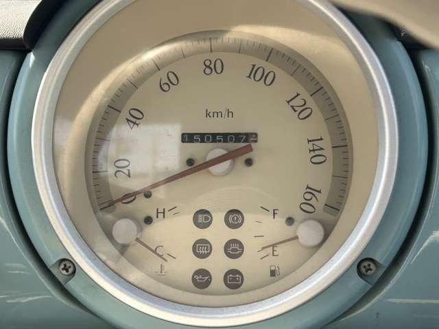 パオ 　ブレーキオーバーホール　車検整備付　走行１５５０００Ｋｍ　オートマ　ルーフレール　レトロパネル　ブルー　ガソリン車（13枚目）