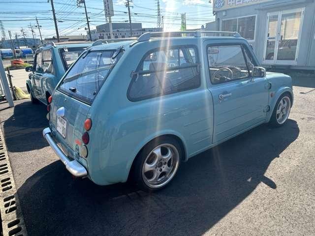 パオ 　ブレーキオーバーホール　車検整備付　走行１５５０００Ｋｍ　オートマ　ルーフレール　レトロパネル　ブルー　ガソリン車（14枚目）