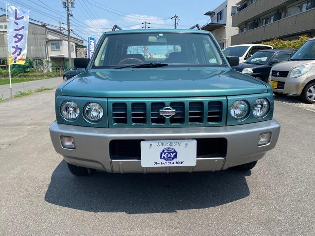 ラシーン フォルザ 4WD ETC 社外アルミ 4WD 車検整備付 4速オートマ 走行117000Km グリーンII オートエアコン 背面タイヤ ルーフレール(2枚目)