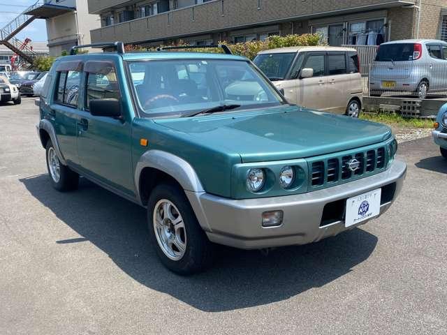 ラシーン フォルザ 4WD ETC 社外アルミ 4WD 車検整備付 4速オートマ 走行117000Km グリーンII オートエアコン 背面タイヤ ルーフレール(10枚目)