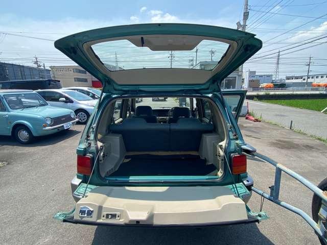 ラシーン フォルザ 4WD ETC 社外アルミ 4WD 車検整備付 4速オートマ 走行117000Km グリーンII オートエアコン 背面タイヤ ルーフレール(15枚目)