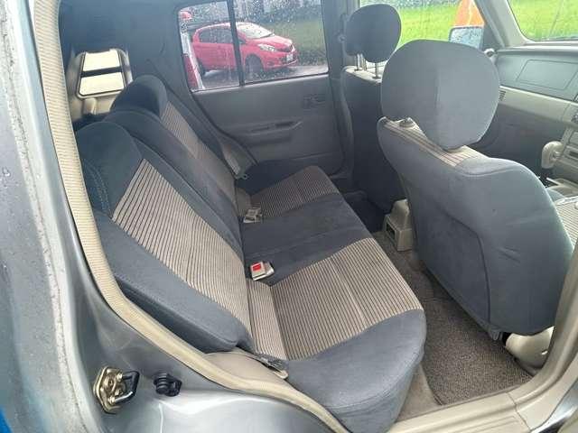 ラシーン フォルザ 背面タイヤ 4WD ルーフレール 車検整備付 4速オートマ 走行114000Km ブルー 修復歴無 ABS Wエアバッグ 整備付 ガソリン車(5枚目)