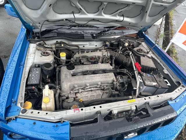 ラシーン フォルザ 背面タイヤ 4WD ルーフレール 車検整備付 4速オートマ 走行114000Km ブルー 修復歴無 ABS Wエアバッグ 整備付 ガソリン車(10枚目)