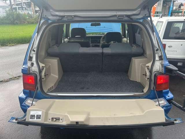 ラシーン フォルザ 背面タイヤ 4WD ルーフレール 車検整備付 4速オートマ 走行114000Km ブルー 修復歴無 ABS Wエアバッグ 整備付 ガソリン車(11枚目)