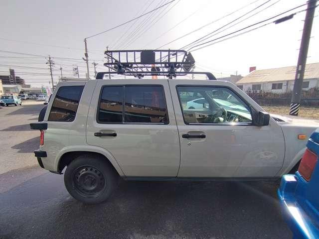 ラシーン タイプII 4WD キーレス カーナビ ETC 車検整備付 パワステ 新品タイヤ ラック ドライブレコーダー サンドベージュ 4速オートマ ルーフレール レトロパネル(5枚目)