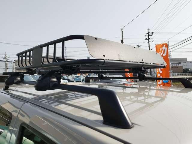 ラシーン タイプII 4WD キーレス カーナビ ETC 車検整備付 パワステ 新品タイヤ ラック ドライブレコーダー サンドベージュ 4速オートマ ルーフレール レトロパネル(7枚目)