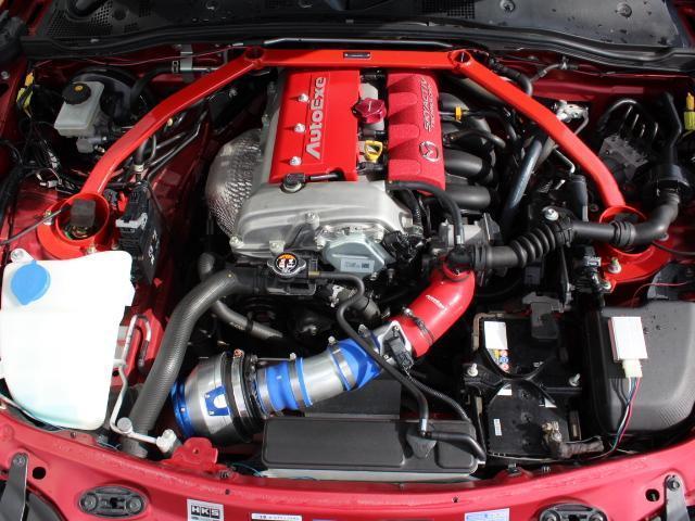 ロードスター Sスペシャルパッケージ BRIDEフルバケ・セミバケ OMPステアリング クスコLSD WORKエモーション17AW TEIN車高調・EDFC 柿本マフラー マツスピFリップ チャージスピードサイドエアロ カーボンボンネット(20枚目)