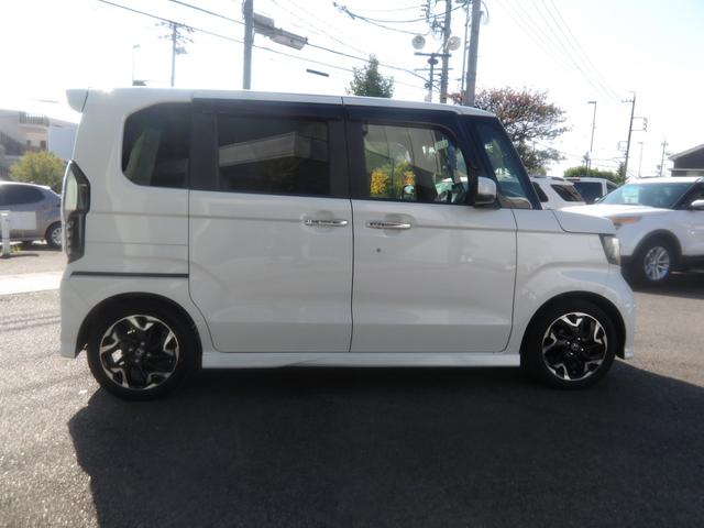 N-BOXカスタム G・Lターボホンダセンシング ナビ/TV/両側電動スライドドア/ETC/ドライブレコーダー/プッシュスタート/スマートキー/LEDヘッドライト/フォグランプ/純正AW(4枚目)