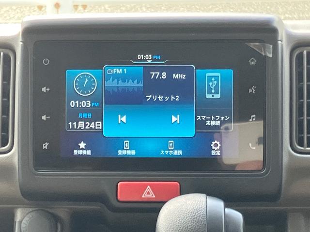 エブリイ ＰＣ　６型　デュアルカメラブレーキサポート　バックアイカメラ付ディスプレイオーディオ装着（4枚目）