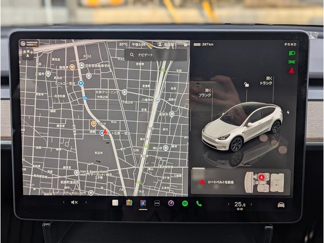 モデルＹ ＲＷＤ　Ｒｙｚｅｎ搭載　２０２４年モデル　メーカー保証継承・令和１０年９月迄　走行距離６０００ｋｍ　オートパイロット　パノラマガラスルーフ　自動緊急ブレーキ　ブラックレザー＆シートヒーター　※レンタルアップ（15枚目）