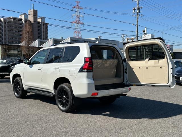 ランドクルーザープラド ＴＸ　Ｌパッケージ　マットブラックエディション　【特別仕様車！！メーカーナビ！！】パノラミックビューモニター！　サンルーフ　ルーフレール　９インチディスプレイオーディオ　７人乗り　ブラインドスポットモニター　寒冷地仕様　ルーフレール　ベージュ内装！（25枚目）