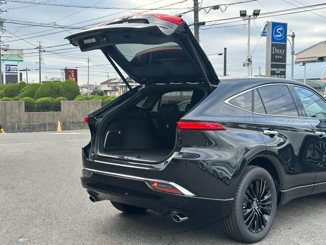 ハリアー Z レザーパッケージ 【特別仕様車!調光パノラマルーフ!!】ブラインドスポットモニター 12.3インチディスプレイオーディオ パノラミックビューモニター AC100V電源 パワーバッグドア JBLサウンドシステム Dミラー(28枚目)