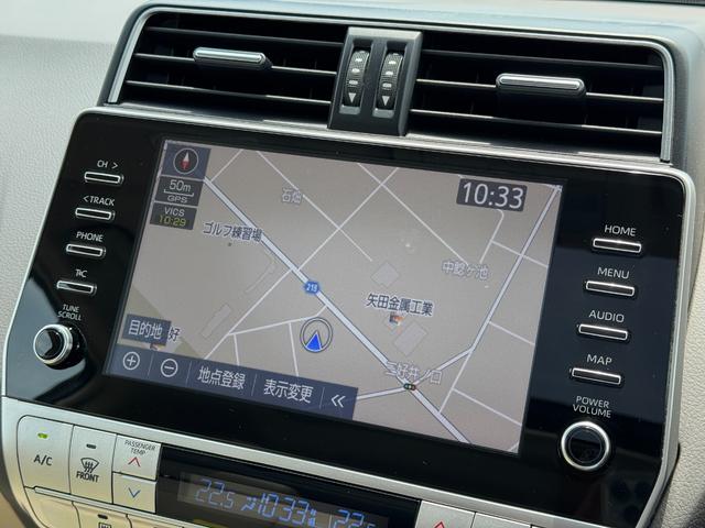 ランドクルーザープラド TX Lパッケージ マットブラックエディション 【特別仕様車!!メーカーナビ!!】パノラミックビューモニター! サンルーフ ルーフレール 9インチディスプレイオーディオ 7人乗り ブラインドスポットモニター 寒冷地仕様 ルーフレール ベージュ内装!(62枚目)