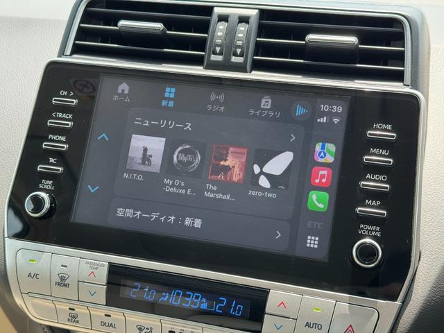 ランドクルーザープラド TX Lパッケージ マットブラックエディション 【特別仕様車!!メーカーナビ!!】パノラミックビューモニター! サンルーフ ルーフレール 9インチディスプレイオーディオ 7人乗り ブラインドスポットモニター 寒冷地仕様 ルーフレール ベージュ内装!(66枚目)