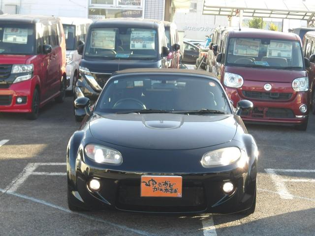 ロードスター RS 6MT GReddy2本出しマフラー ビルシュタイン車高調 ESPELIRダウンサス BOSEサウンドシステム ETC ステアリングリモコン フロアマット オープンルーフ 純正17インチアルミホイール(4枚目)