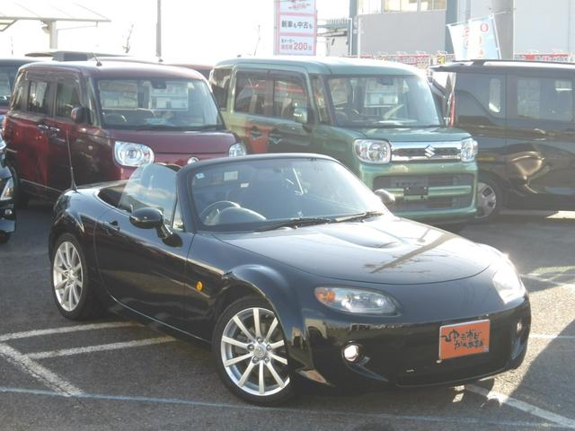 ロードスター RS 6MT GReddy2本出しマフラー ビルシュタイン車高調 ESPELIRダウンサス BOSEサウンドシステム ETC ステアリングリモコン フロアマット オープンルーフ 純正17インチアルミホイール(8枚目)