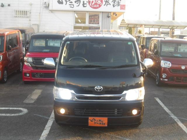 レジアスエースバン ロングスーパーGL アルパインフリップダウンモニター ベッドキット フルセグ対応ナビ バックカメラ ETC ウッドコンビステア 左右リアイージークローザー LEDオートヘッドライト 黒革調シートカバー ディーゼルターボ(4枚目)