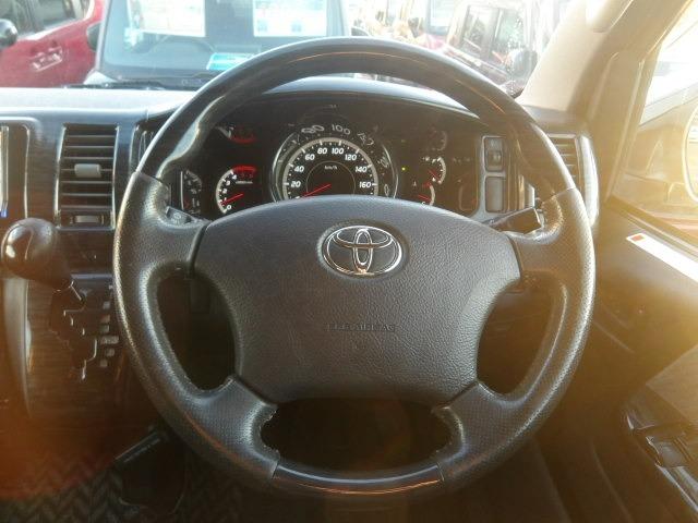 レジアスエースバン ロングスーパーGL アルパインフリップダウンモニター ベッドキット フルセグ対応ナビ バックカメラ ETC ウッドコンビステア 左右リアイージークローザー LEDオートヘッドライト 黒革調シートカバー ディーゼルターボ(22枚目)