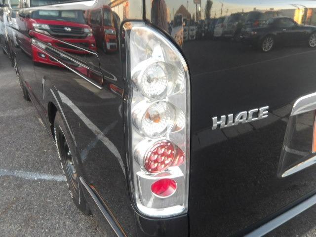 レジアスエースバン ロングスーパーGL アルパインフリップダウンモニター ベッドキット フルセグ対応ナビ バックカメラ ETC ウッドコンビステア 左右リアイージークローザー LEDオートヘッドライト 黒革調シートカバー ディーゼルターボ(41枚目)