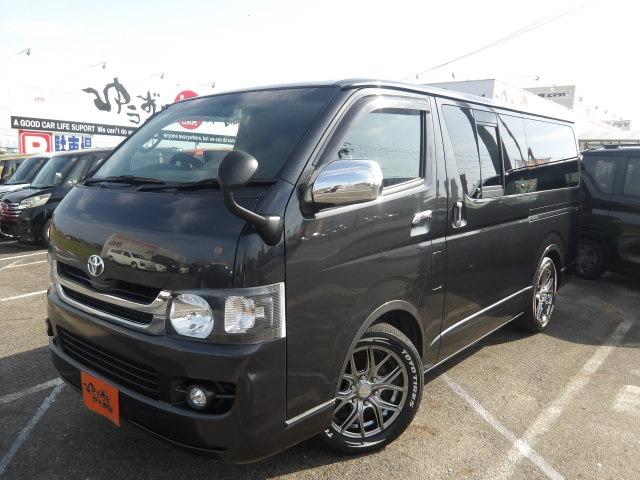 ハイエースバン ロングスーパーGL ALPINEディスプレイオーディオ ブルートゥース AppleCarPlay AndroidAuto ディーゼルターボ ベッドキット ドライブレコーダー ETC WALD17インチアルミホイール(9枚目)